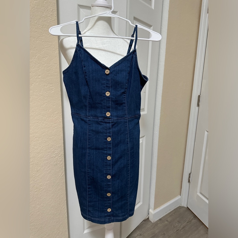 Biashe Denim Button-Down Dress